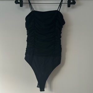 Abercrombie black strappy bodysuit
